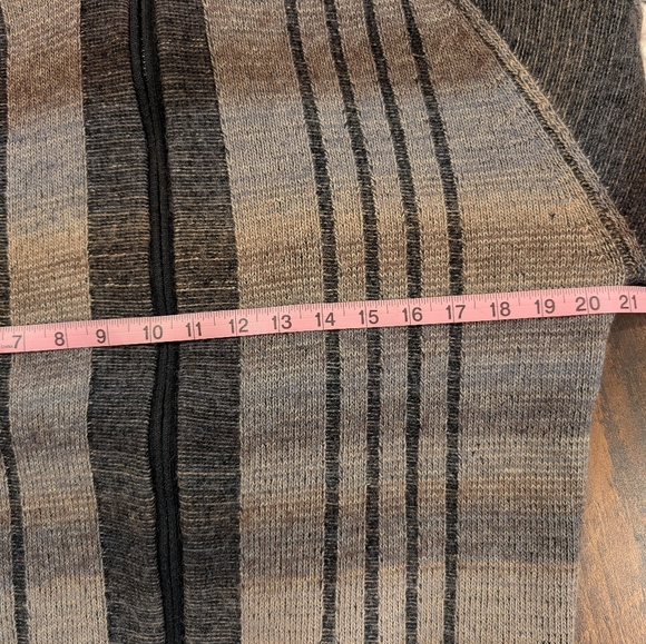 Montechiaro Lorenzoni Men's Sweater Jacket, Zipper, Large Made In Italy Vintage - Picture 5 of 8